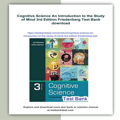 Cognitive Science An Introduction to the Study of Mind 3rd Edition Friedenber...