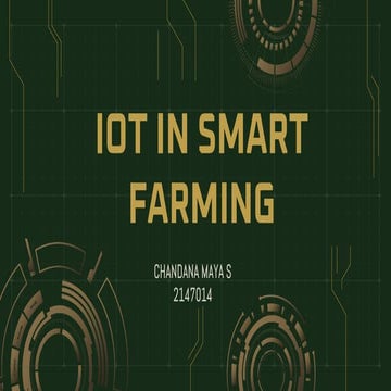 IOT in Smart Farming