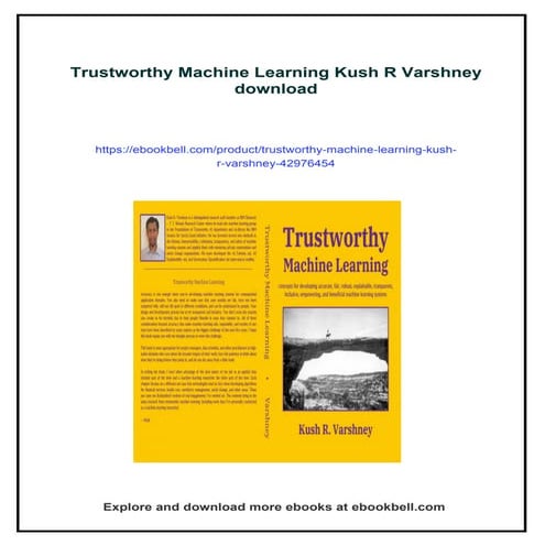Trustworthy Machine Learning Kush R Varshney | PDF
