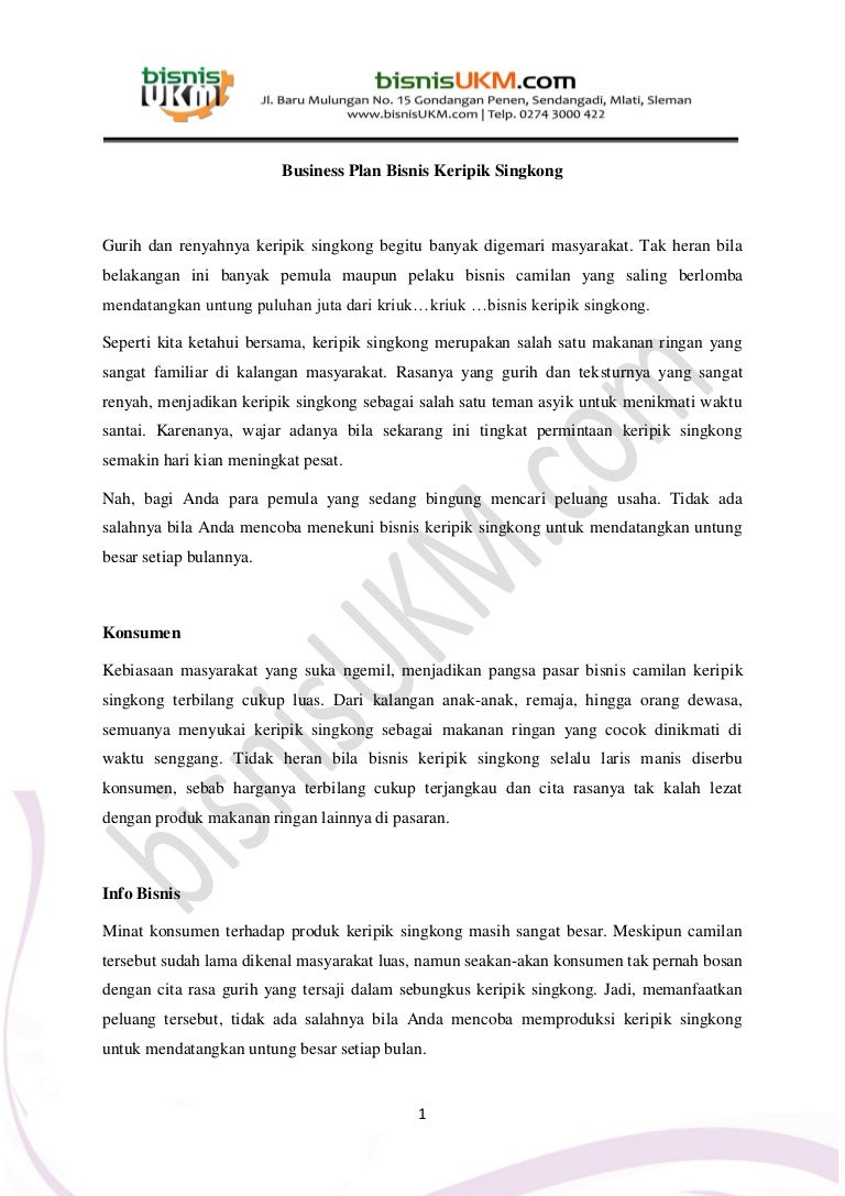 Business plan keripik singkong 03 picture
