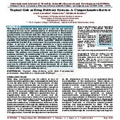 Topical Gels as Drug Delivery System A Comprehensive Review | PDF