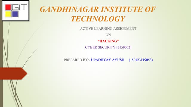 presentation on hacking