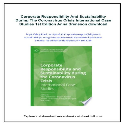 Corporate Responsibility And Sustainability During The Coronavirus ...