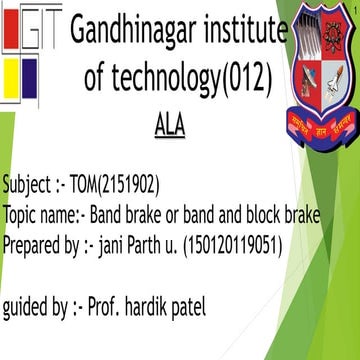 Band brake or band and block brake