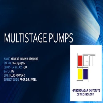multi stage pump