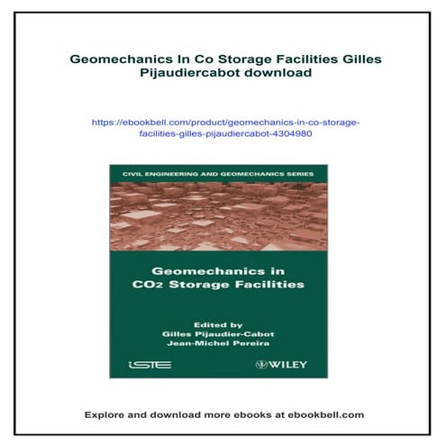 Geomechanics In Co Storage Facilities Gilles Pijaudiercabot
