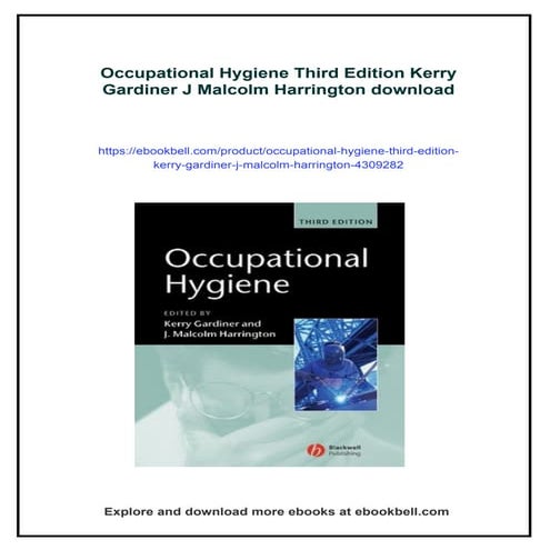 Occupational Hygiene Third Edition Kerry Gardiner J Malcolm Harrington