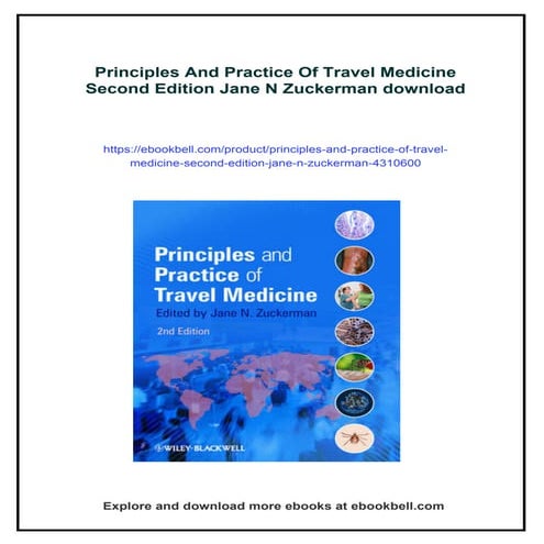 Principles And Practice Of Travel Medicine Second Edition Jane N Zuckerman
