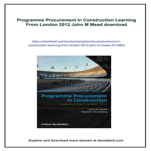 Introduction to Building Procurement Systems 2nd Edition Dr Jack ...