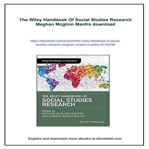 The Wiley Handbook Of Social Studies Research Meghan Mcglinn Manfra | PDF