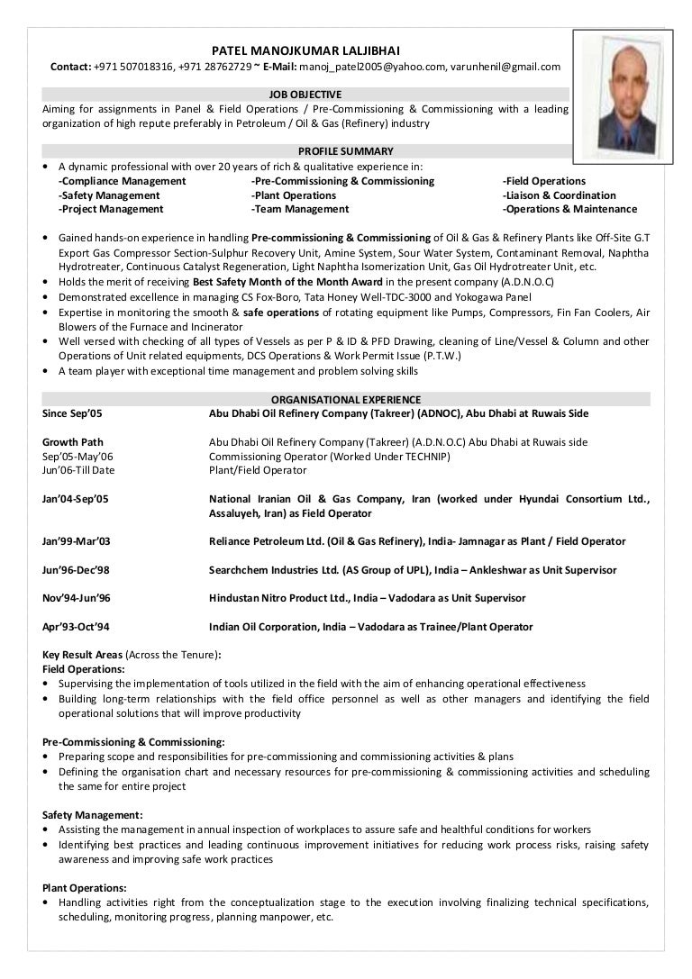 Manoj New Resume