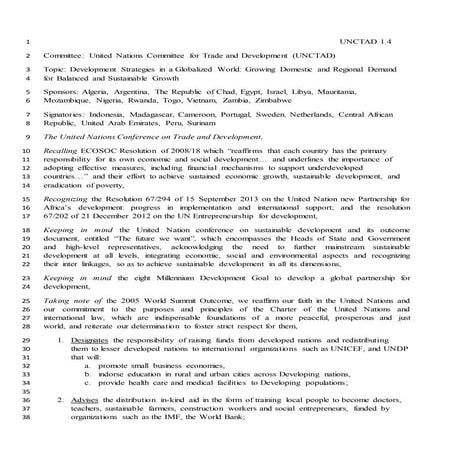Regional mun final resolution 2012 | PDF