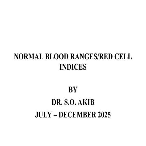 COMPLETE BLOOD COUNT | PPTX