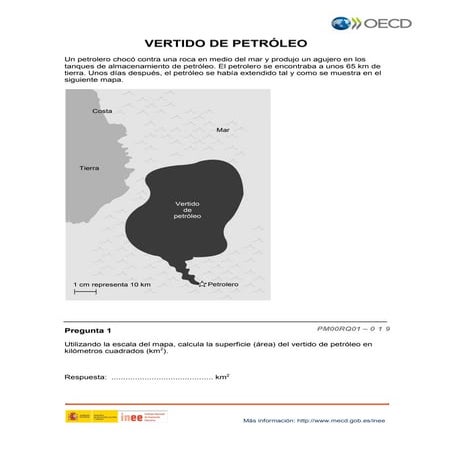 PISA matemáticas:Vertido de petróleo
