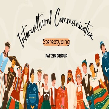 Stereotyping is… ➡️ Stereotyping is making a simple, fixed, and often unfair ...