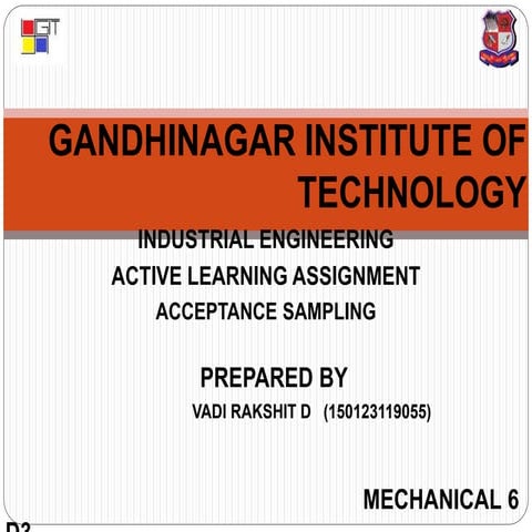 presentation on acceptance sampling plans