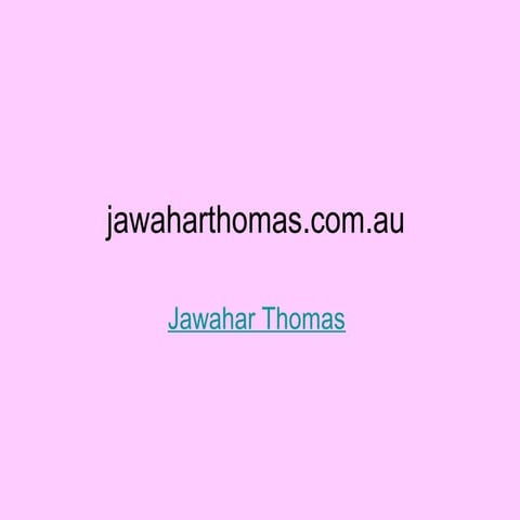 Jawahar Thomas