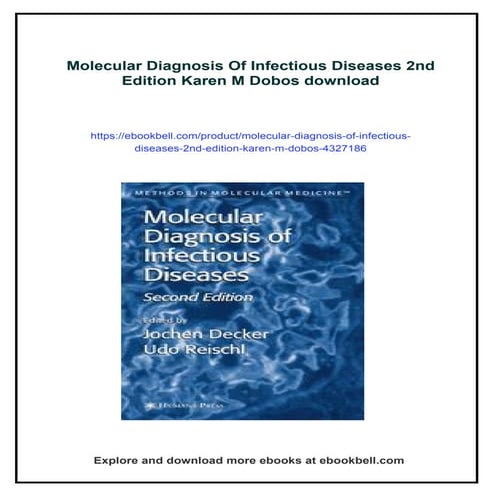 Molecular Diagnosis Of Infectious Diseases 2nd Edition Karen M Dobos | PDF