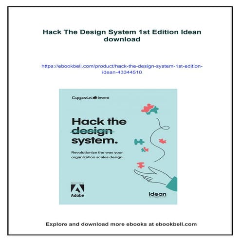 Download full ebook of Hack The Design System 1st Edition Idean instant downl...
