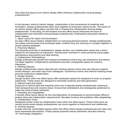 Interior Design Office | PDF