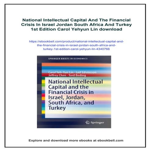 National Intellectual Capital And The Financial Crisis In Israel Jordan ...