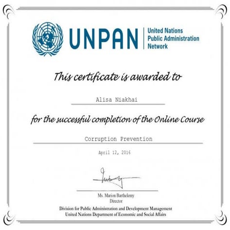 UNPAN - Corruption prevention | PDF