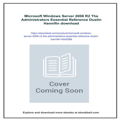 Microsoft Windows Server 2008 R2 The Administrators Essential Reference ...