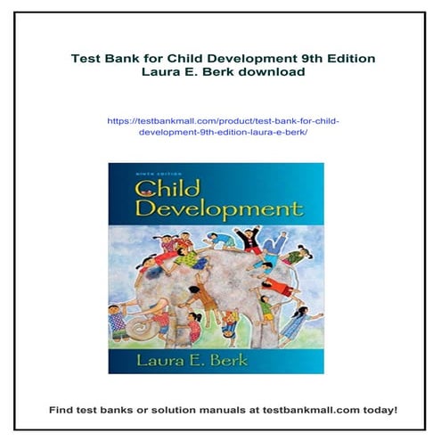 Test Bank for Child Development 9th Edition Laura E. Berk