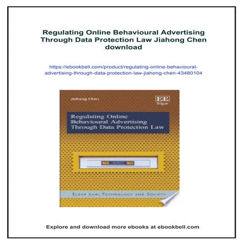 Regulating Online Behavioural Advertising Through Data Protection Law ...