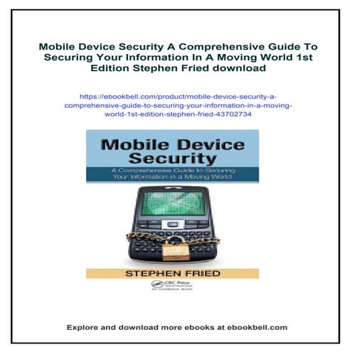 Mobile Device Security A Comprehensive Guide To Securing Your Information In ...