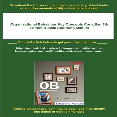 Organizational Behavior Key Concepts Skills and Best Practices 5th ...