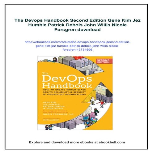 The Devops Handbook Second Edition Gene Kim Jez Humble Patrick Debois John Wi...