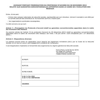 IDCC 2793 avenant du 2 février 2016