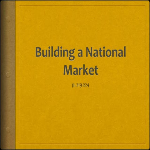 The Market Revolution