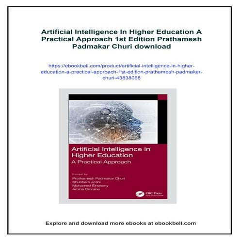 Artificial Intelligence In Higher Education A Practical Approach 1st ...