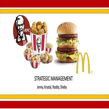 KFC vs McD Strategic Management