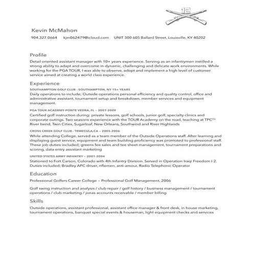 Sean daniell - Resume' | DOCX