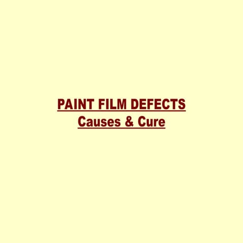 Coating Failures & Defects | PPTX