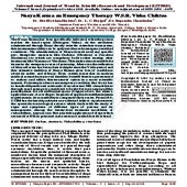 Nasya Karma an Emergency Therapy W.S.R. Visha Chiktsa