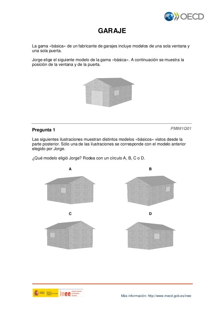 PISA matemáticas:Garaje