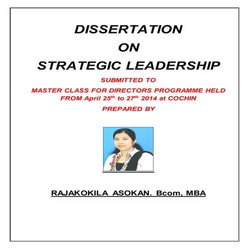 leadership dissertation