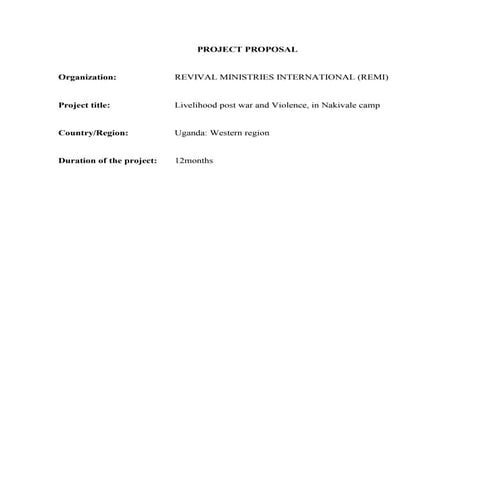 REMI-Project proposal.