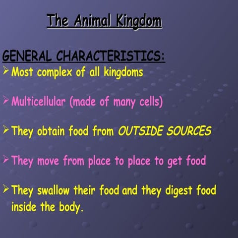 Kingdom animalia | PPTX
