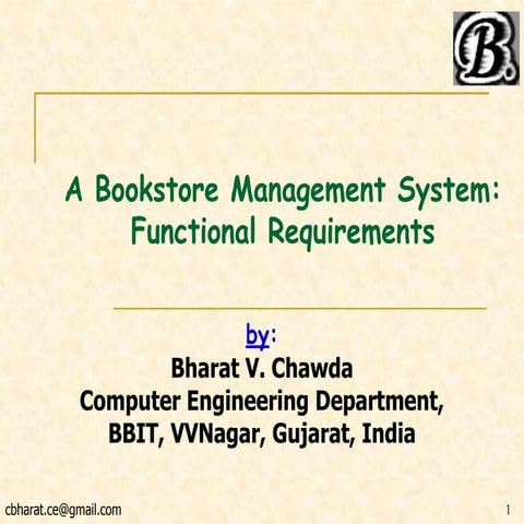 Book Store Management System - Functional Requirements - 2021