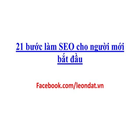 21 buong lam seo cho nguoi moi bat dau