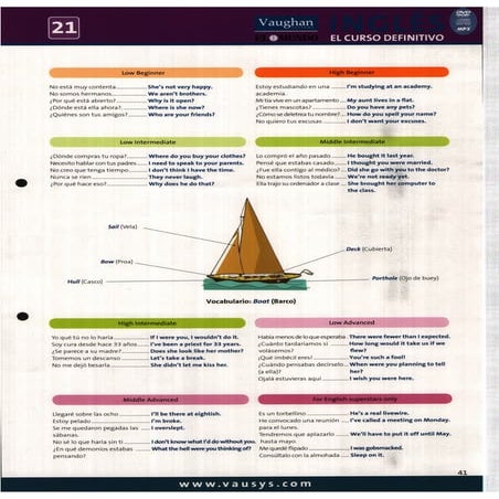 21 curso de inglés vaughan el mundo - libro 21 | PDF