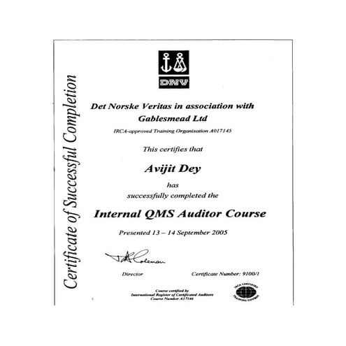 Q 1. Lead auditor - QMS | PDF