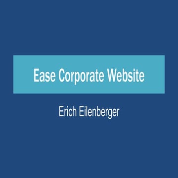 Ease Corporate Website