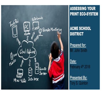 Public Education - Print Services Analysis Presentation