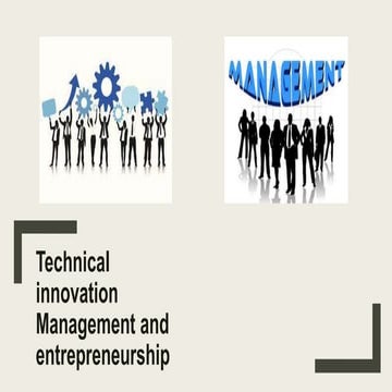 Management and Entrepreneurship module one